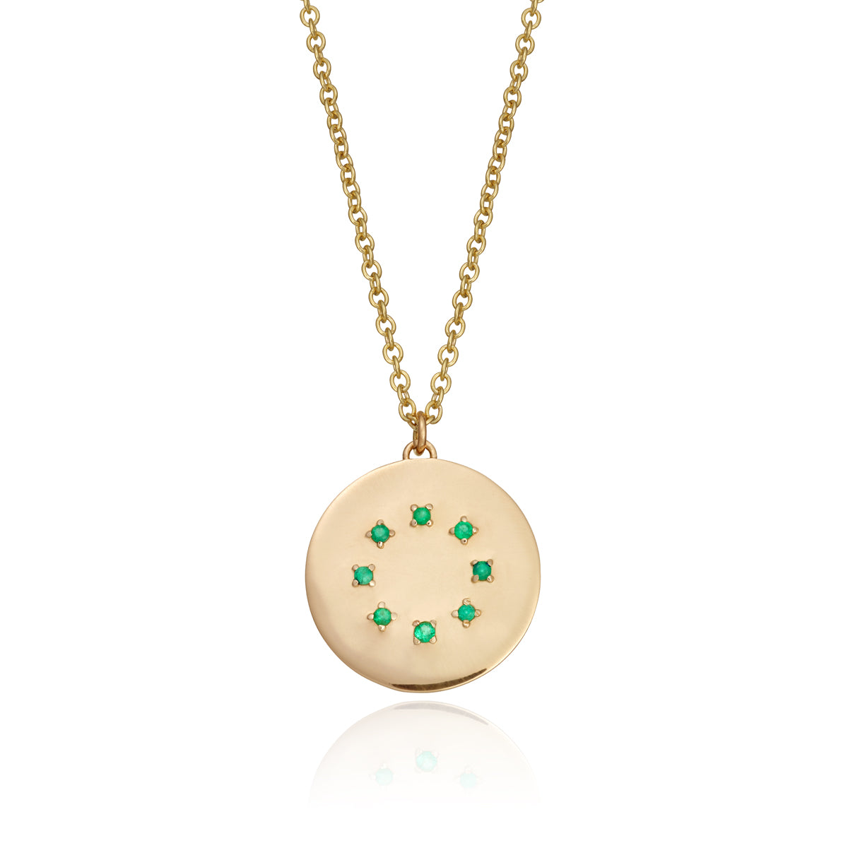 BIRTHSTONE PENDANT/NECKLACE | MAY — EMERALD