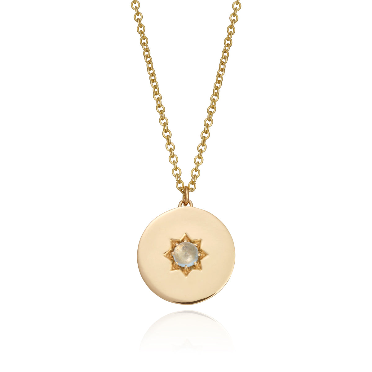 BIRTHSTONE PENDANT/NECKLACE | JUNE — MOONSTONE