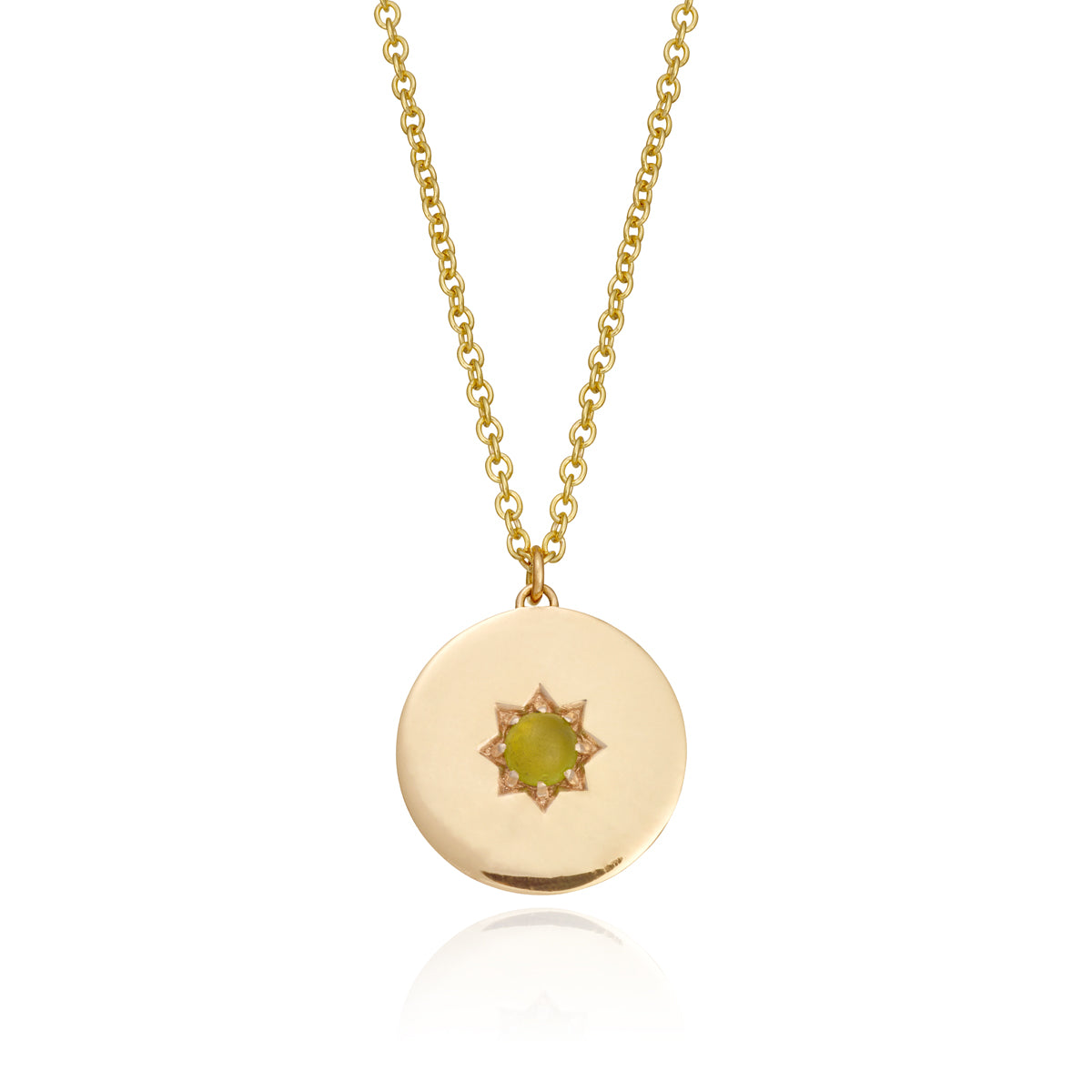 BIRTHSTONE PENDANT/NECKLACE | AUGUST — PERIDOT