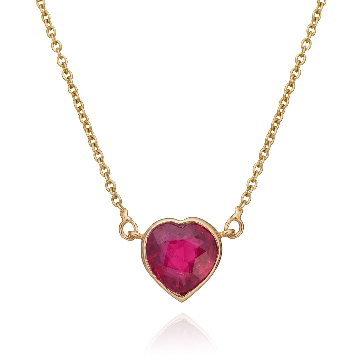 HEART NECKLACE | RUBELLITE