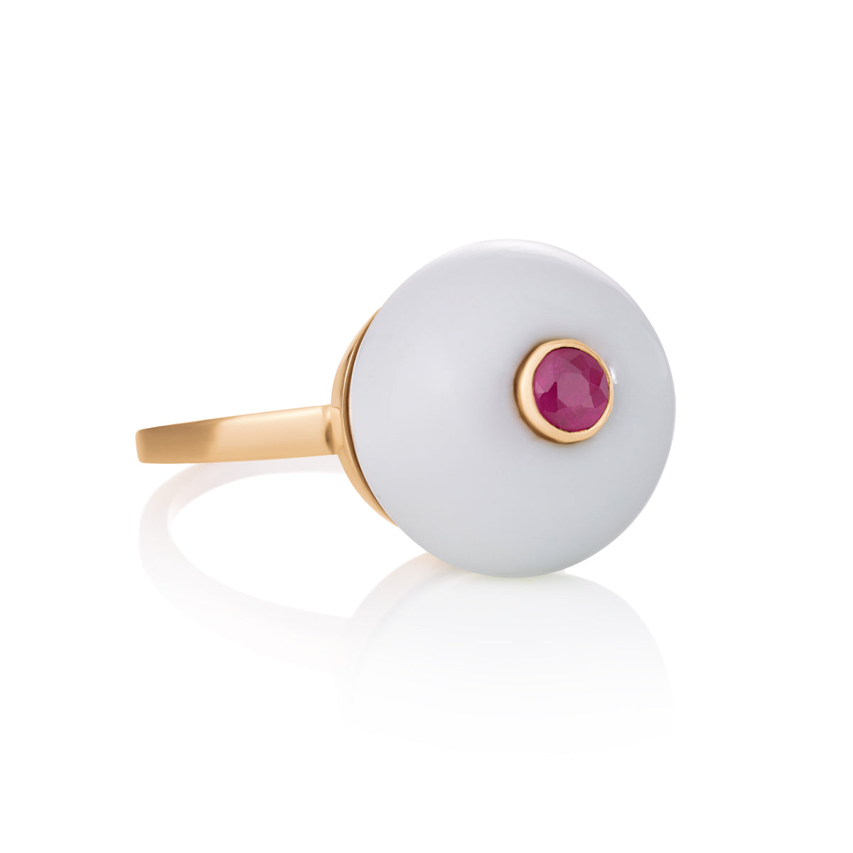 CUPCAKE RING | WHITE ONYX