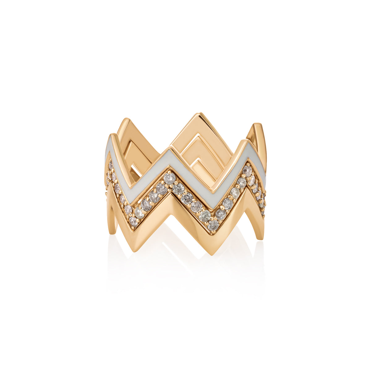 ZIG ZAG RING | DIAMOND