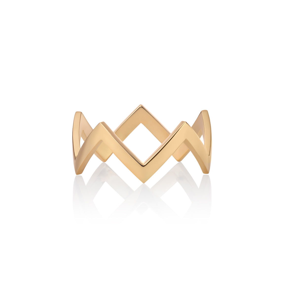 ZIG ZAG RING | GOLD