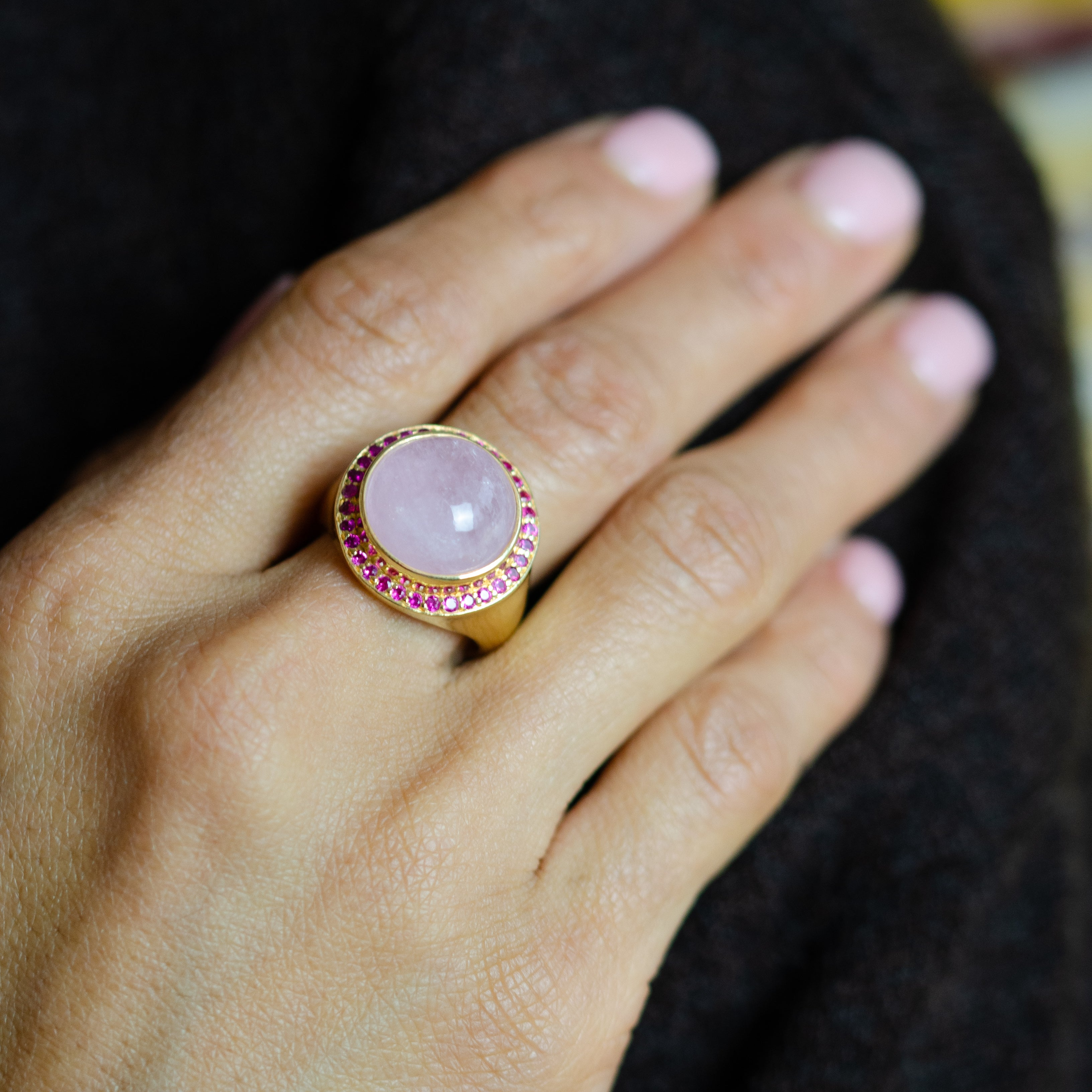 The Fire Ring | Morganite & Ruby