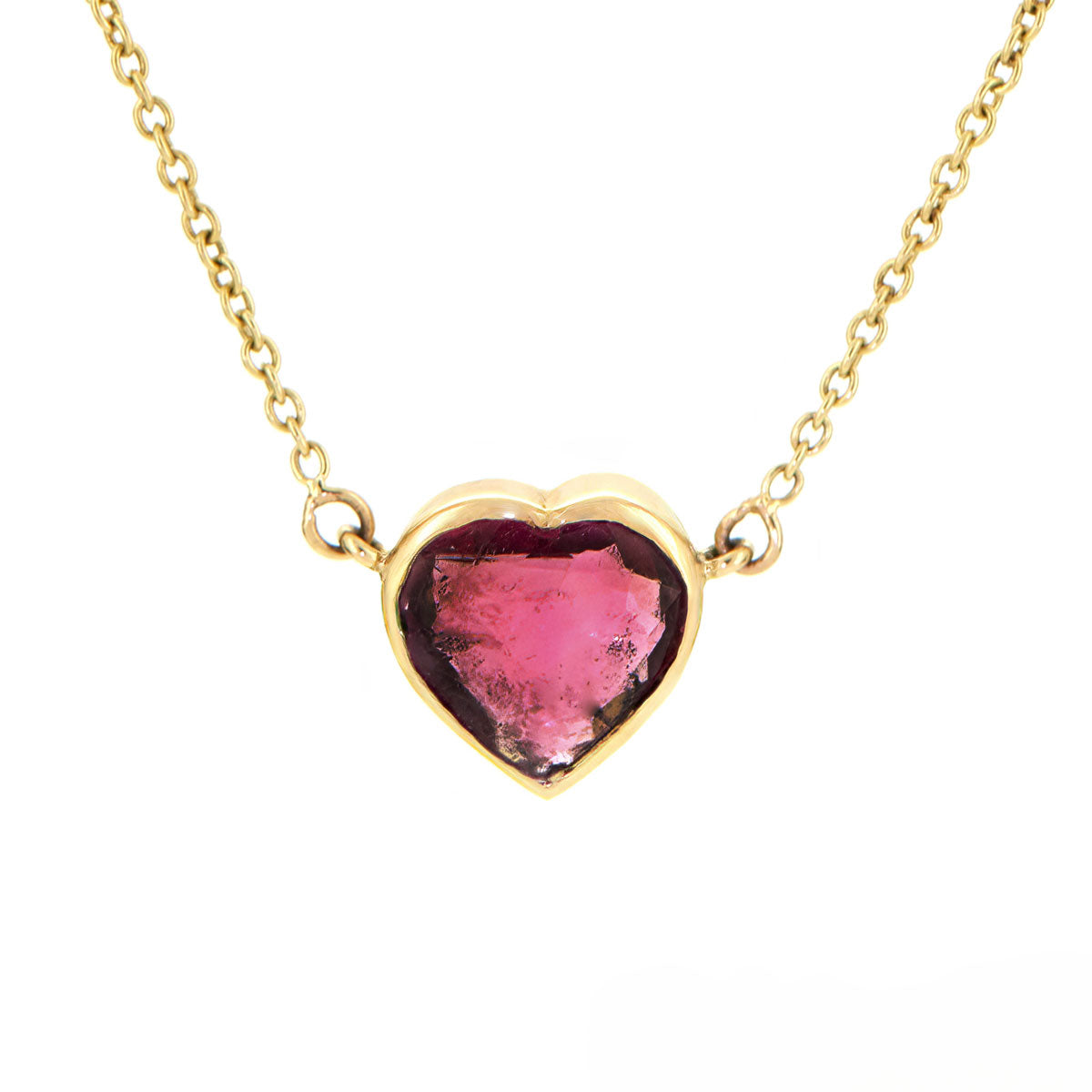 HEART NECKLACE | RUBELLITE