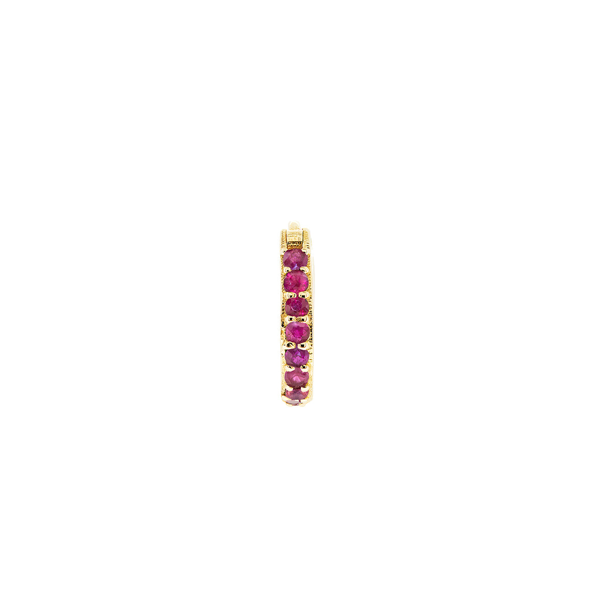 TINY HOOP EARRING | RUBY