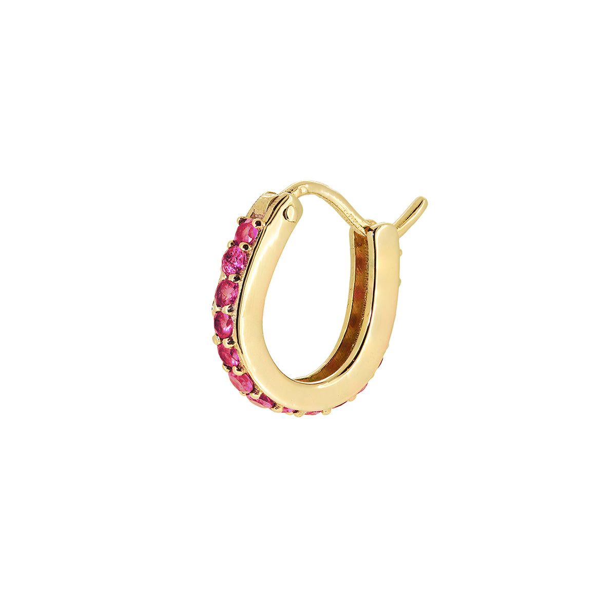 TINY HOOP EARRING | RUBY