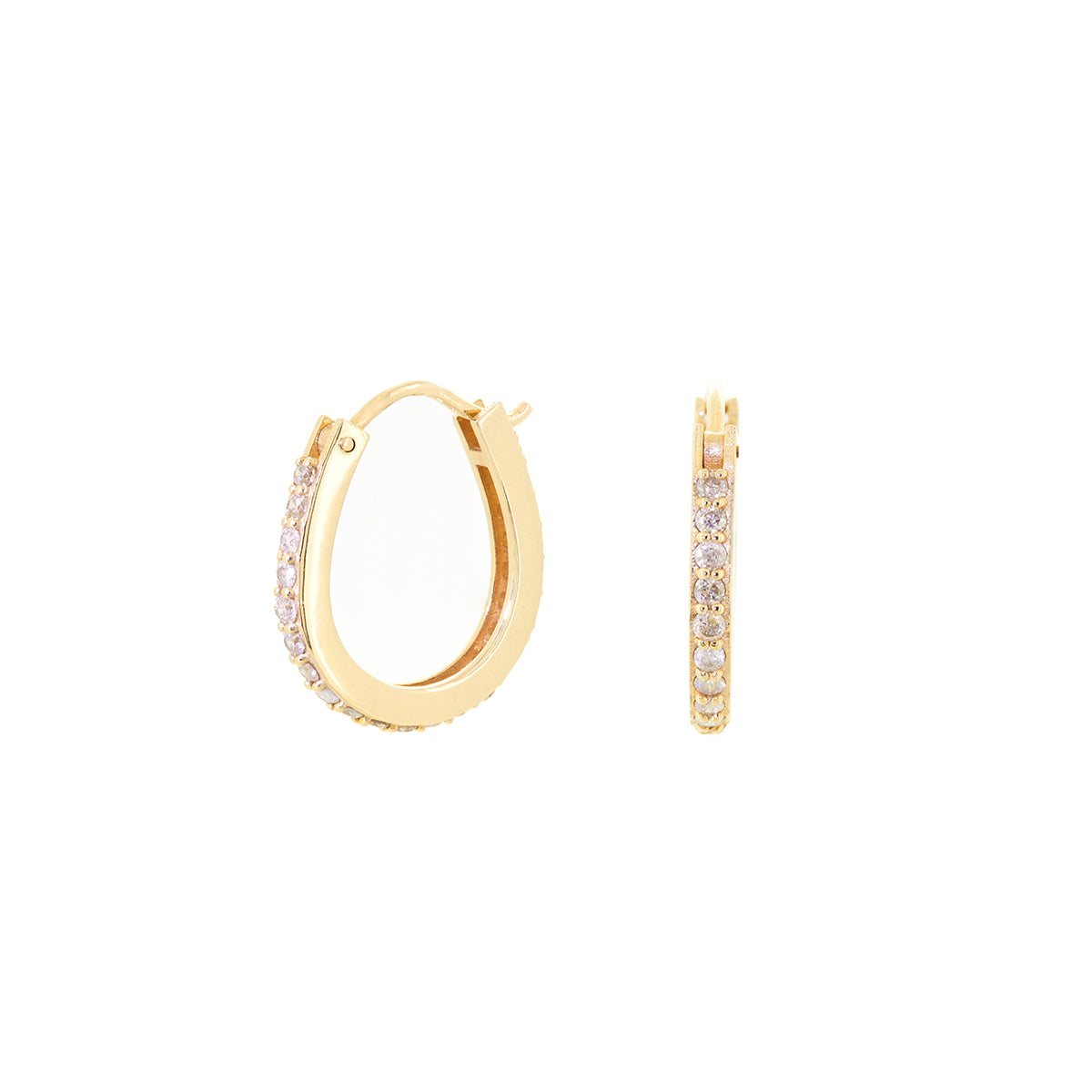 SMALL HOOP EARRING | DIAMOND