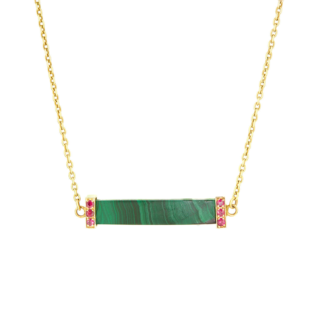 CHAKRA NECKLACE  |  MALACHITE & RUBY