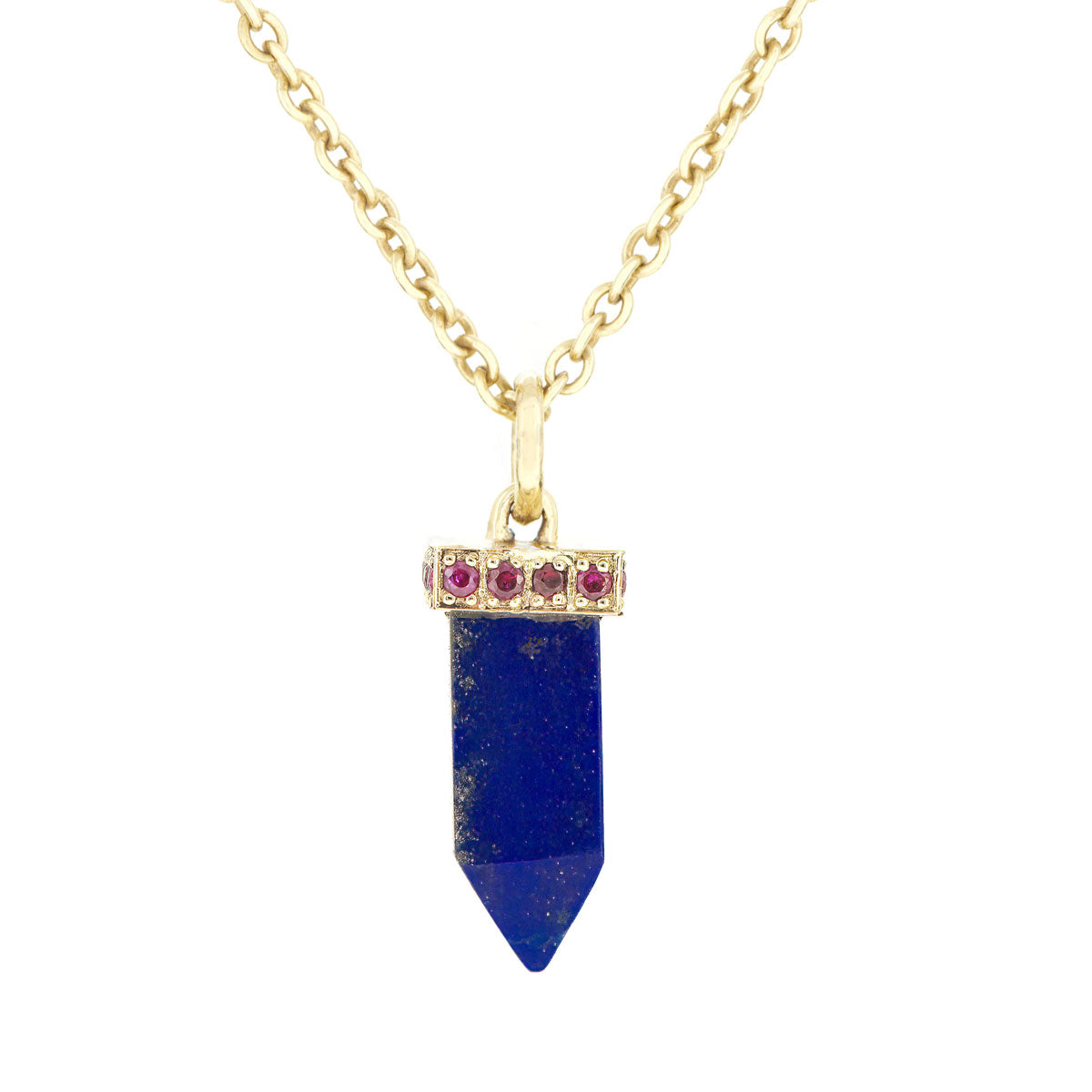 POWER POINT PENDANT | LAPIS & RUBY