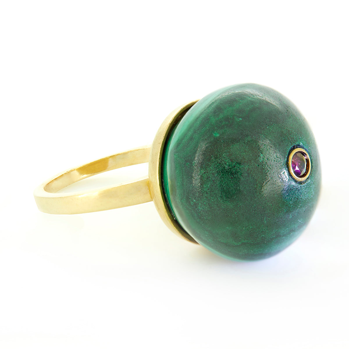 CUPCAKE RING | GREEN MALACHITE
