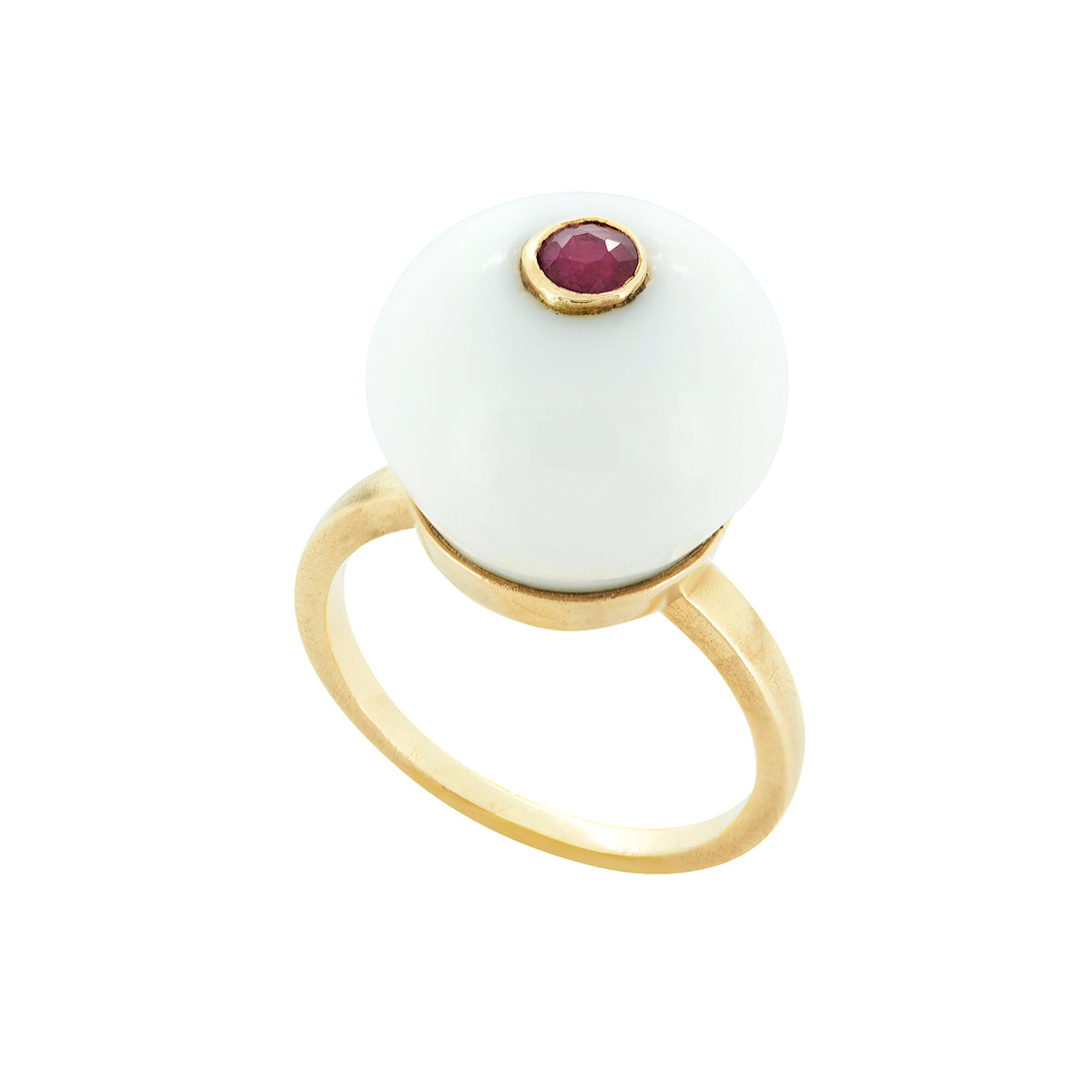CUPCAKE RING | WHITE ONYX
