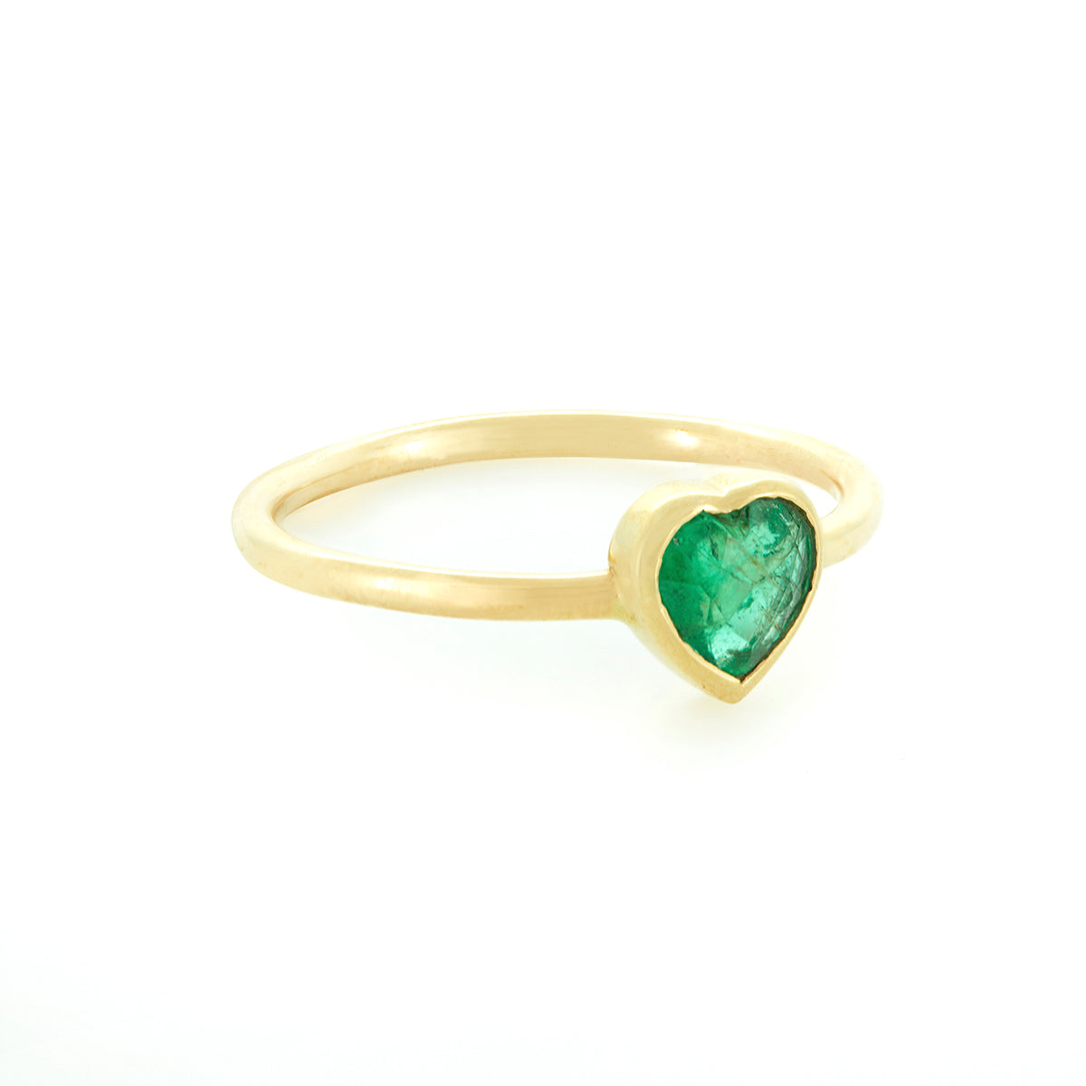 DIDDY HEART RING | EMERALD