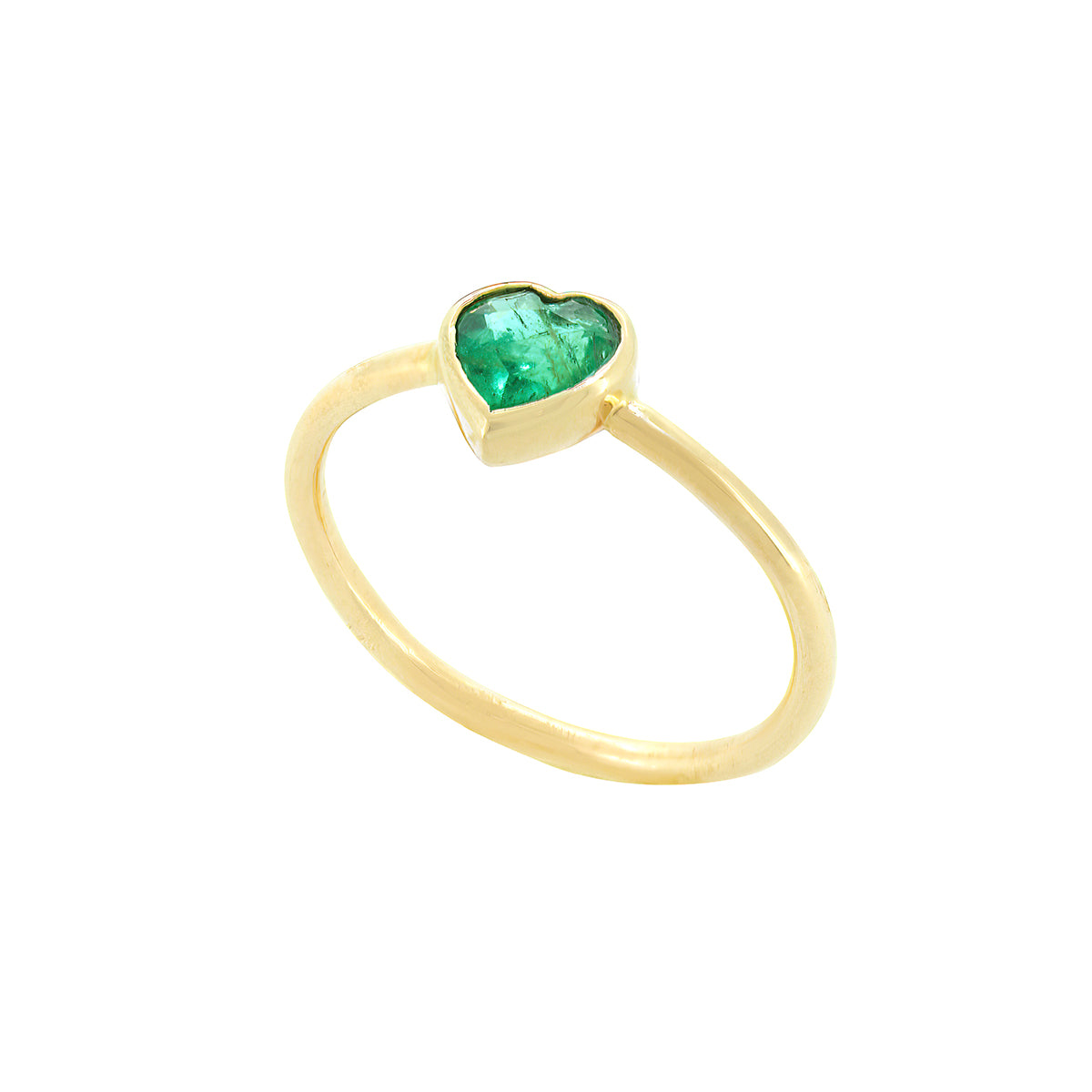 DIDDY HEART RING | EMERALD