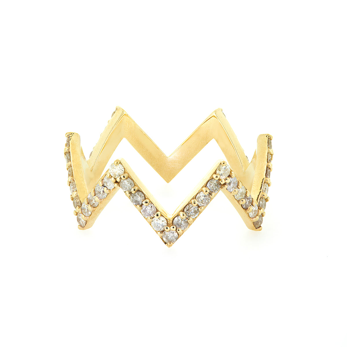 ZIG ZAG RING | DIAMOND