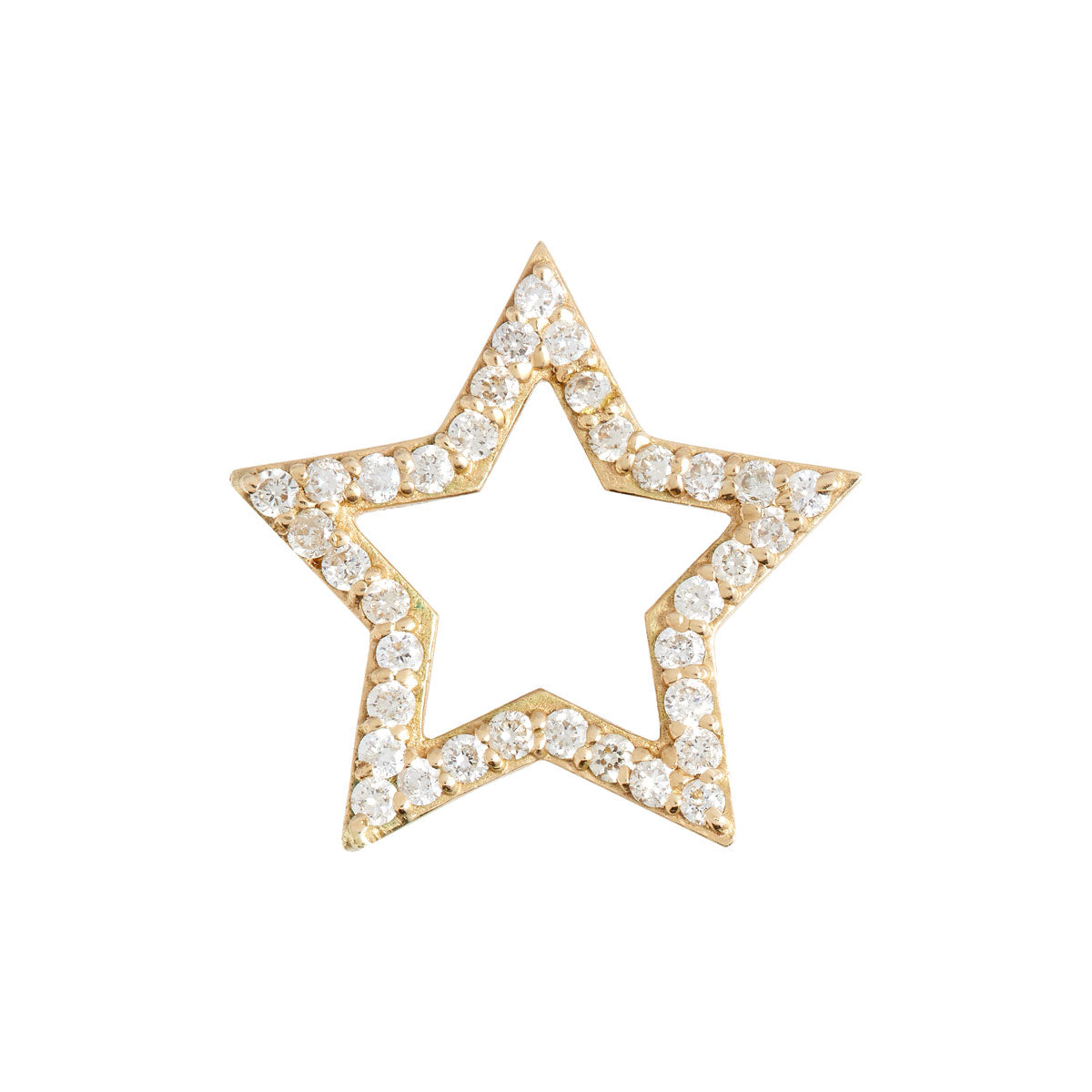 LARGE STAR CHARM | DIAMOND