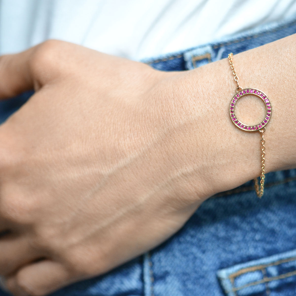 CIRCLE BRACELET | RUBY