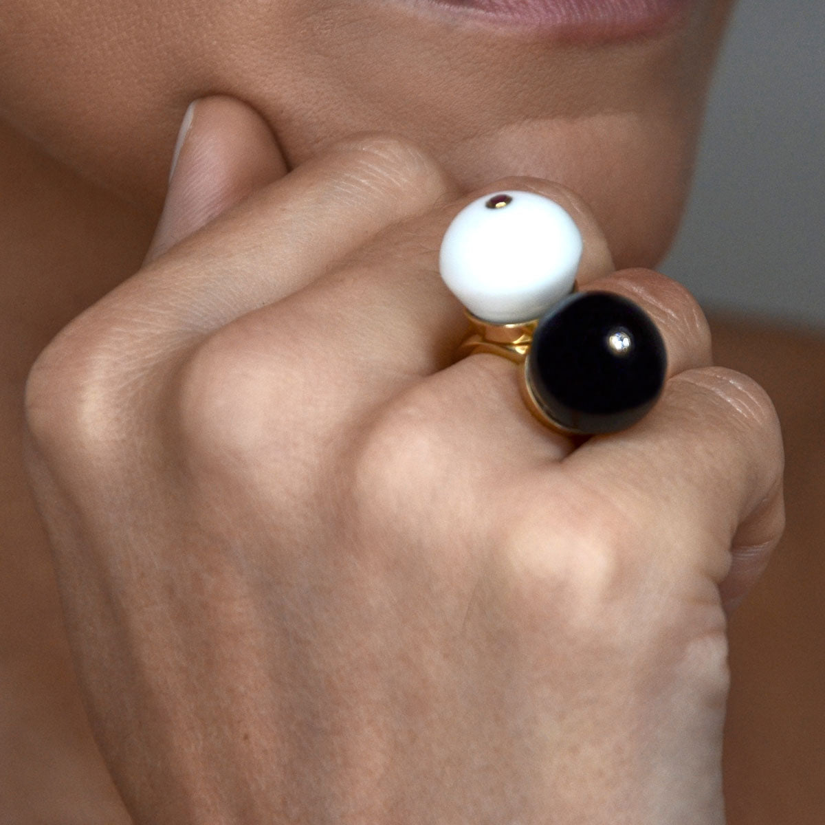 CUPCAKE RING | BLACK ONYX