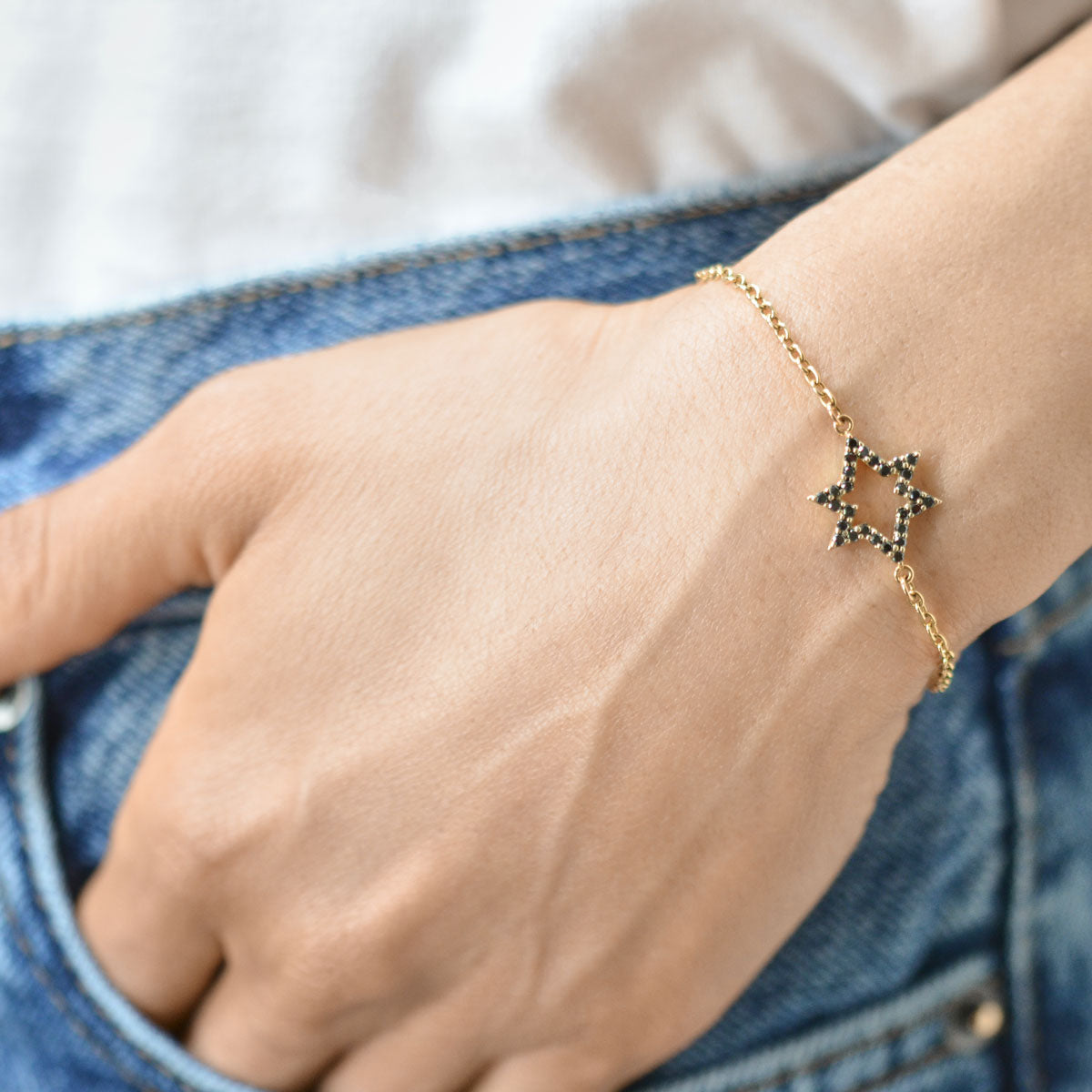 STAR BRACELET | BLACK DIAMOND