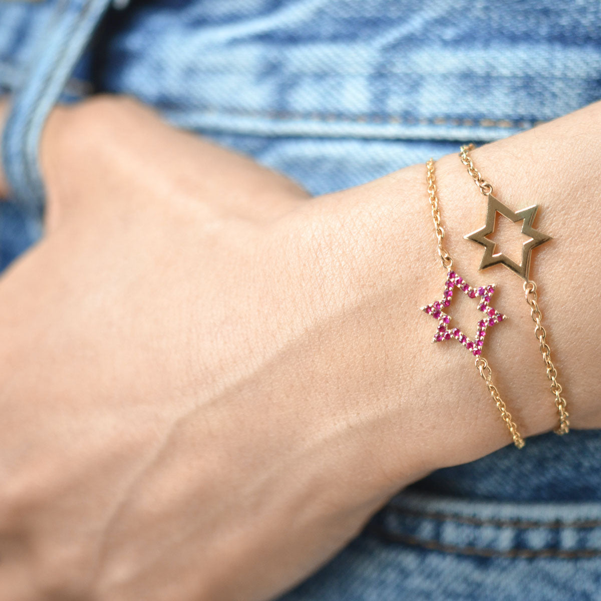 STAR BRACELET | RUBY