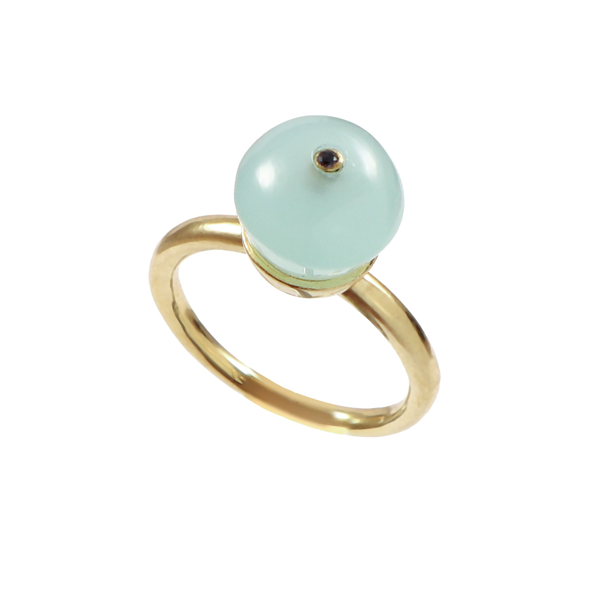 CupCake Small | Aquamarine & Iolite