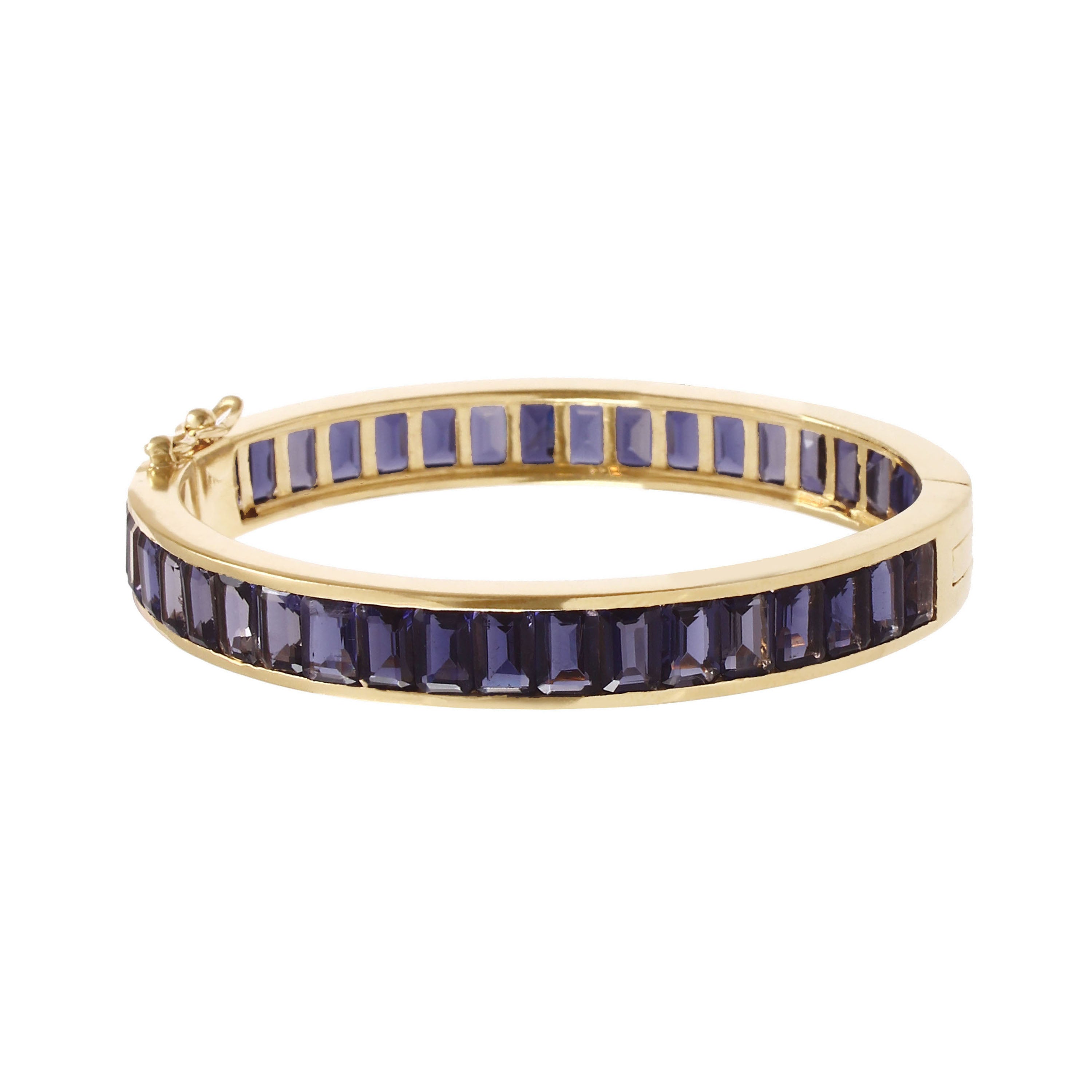 Grand Deco Iolite Bangle