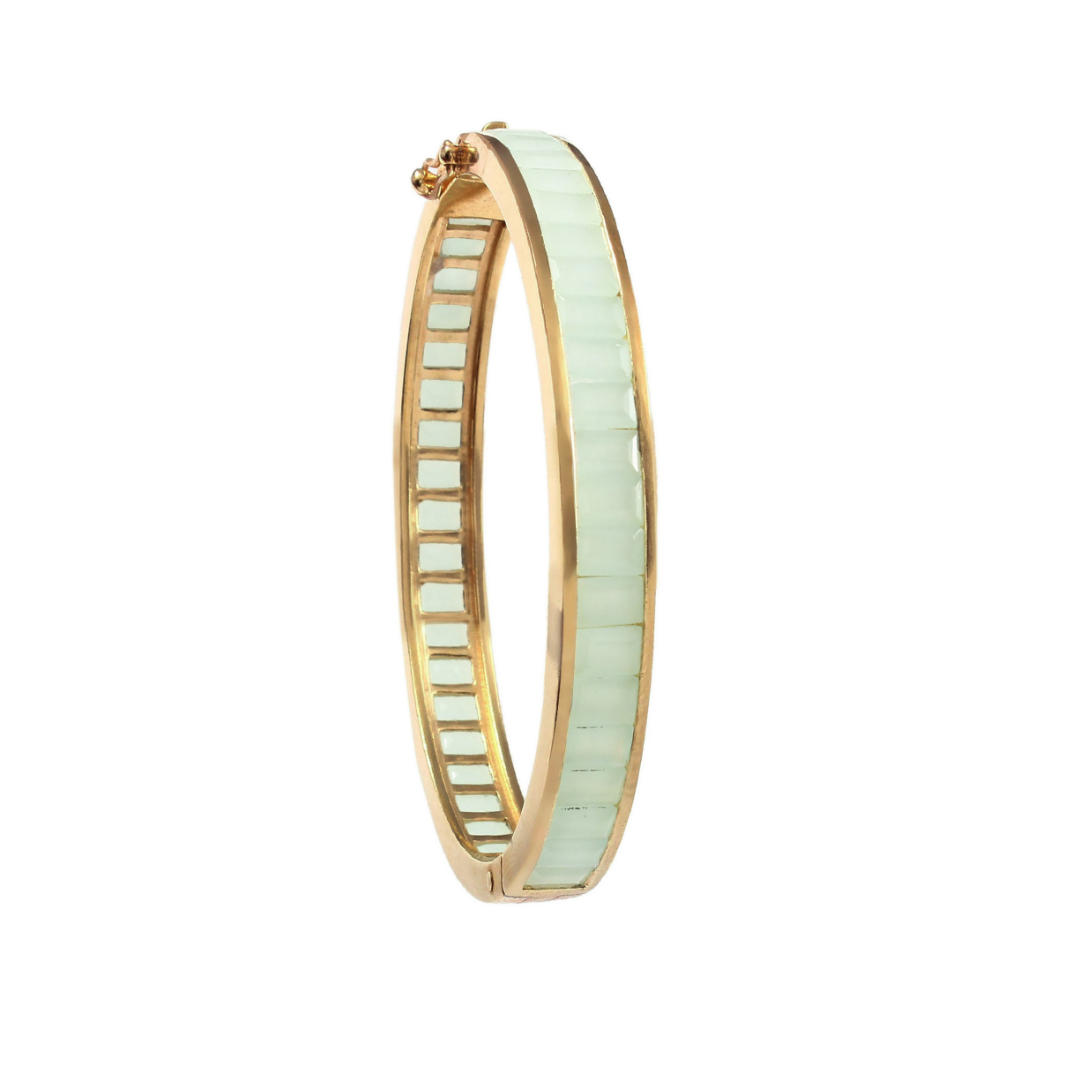 Grand Deco Aquamarine Bangle