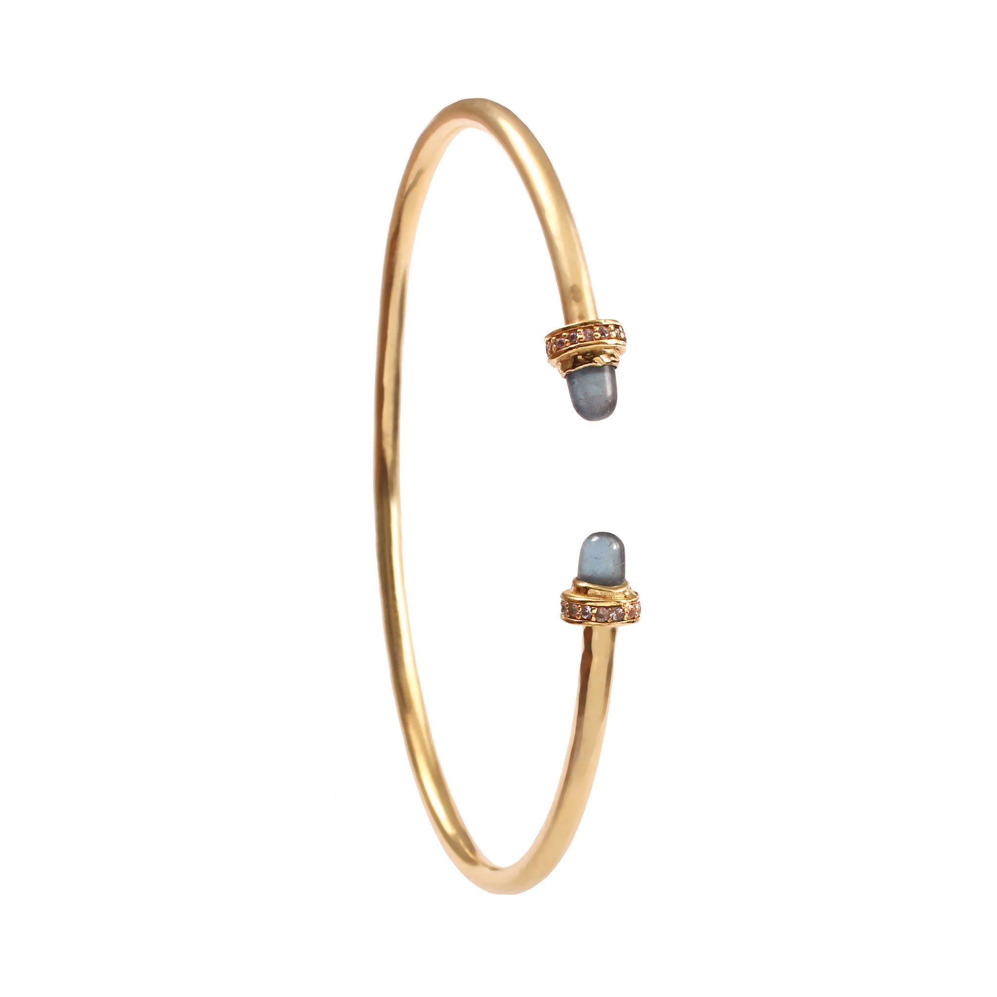 The Air Bangle | Iolite & Tanzanite