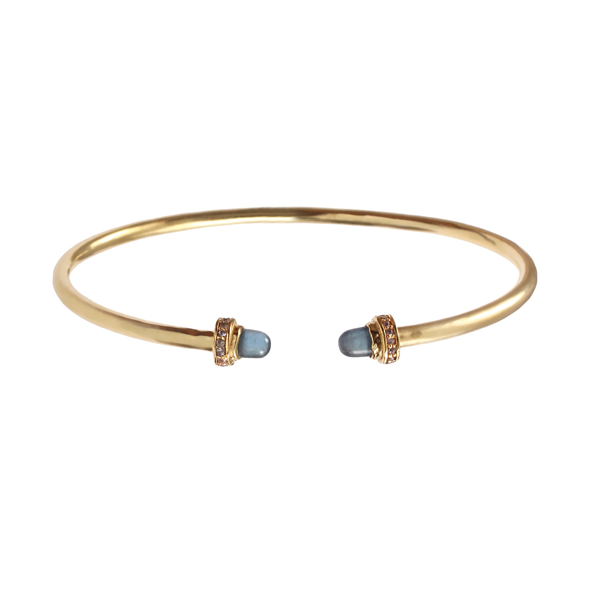 The Air Bangle | Iolite & Tanzanite