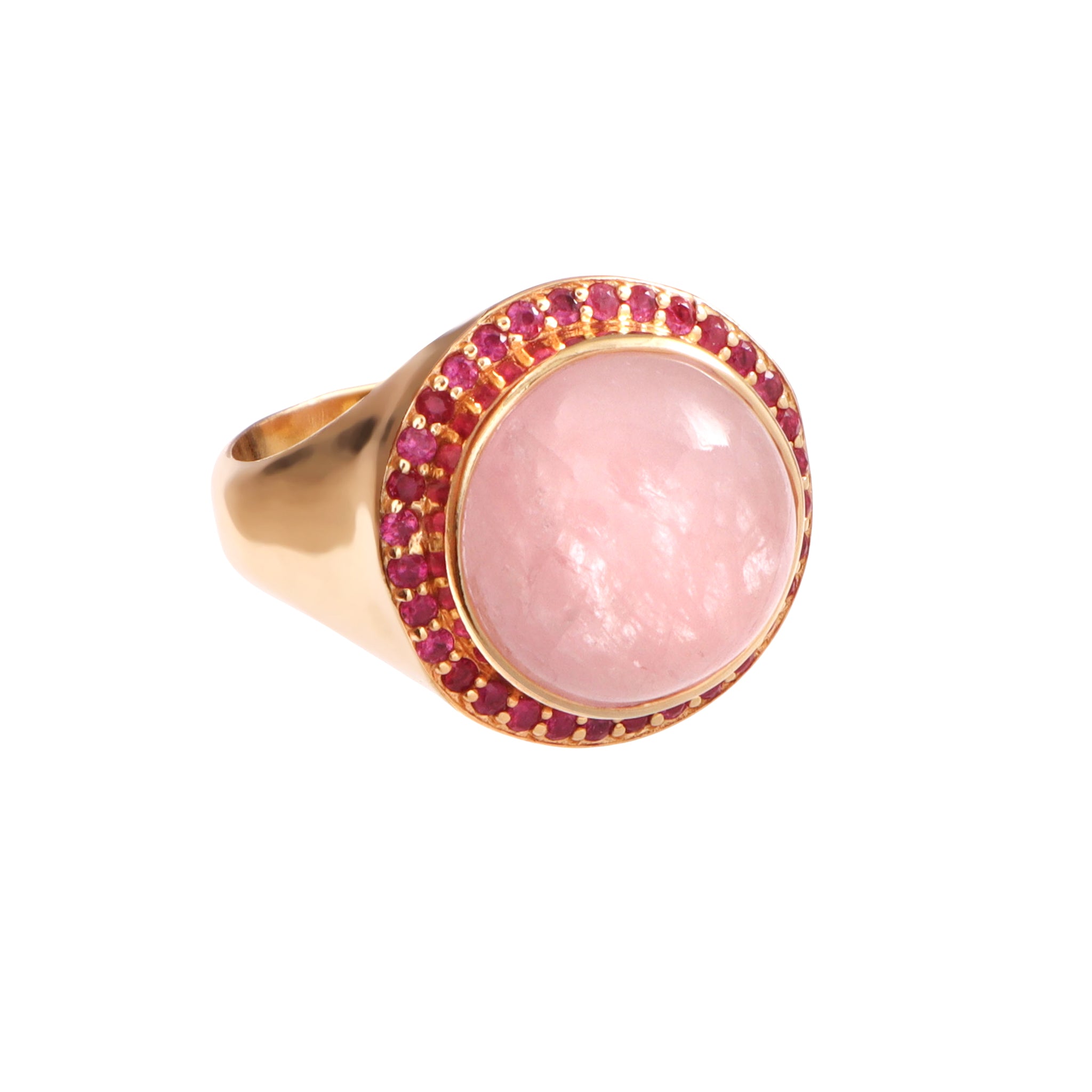 The Fire Ring | Morganite & Ruby
