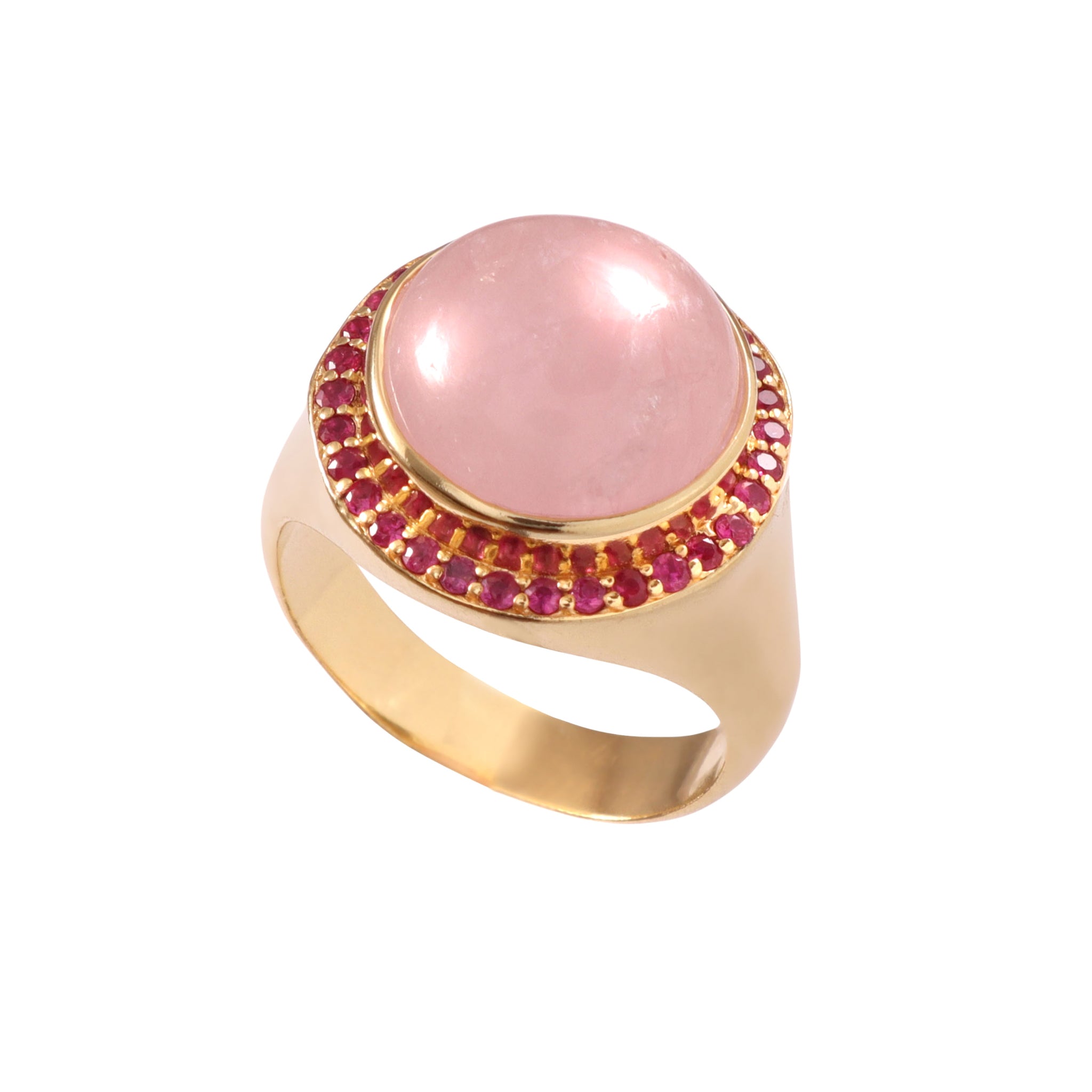 The Fire Ring | Morganite & Ruby