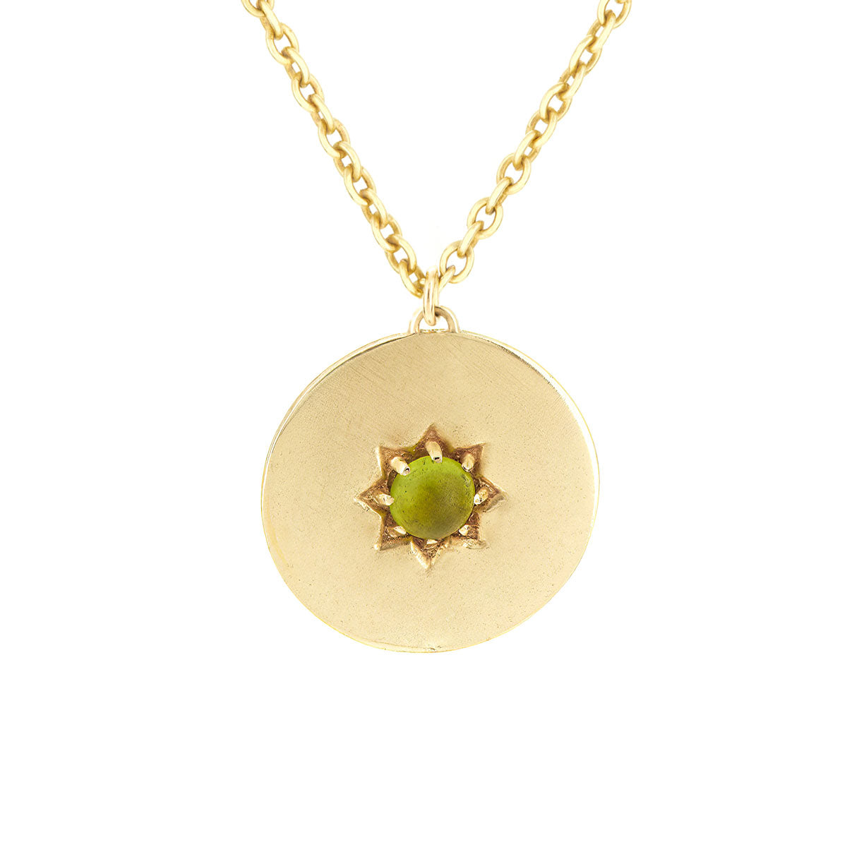 BIRTHSTONE PENDANT/NECKLACE | AUGUST — PERIDOT