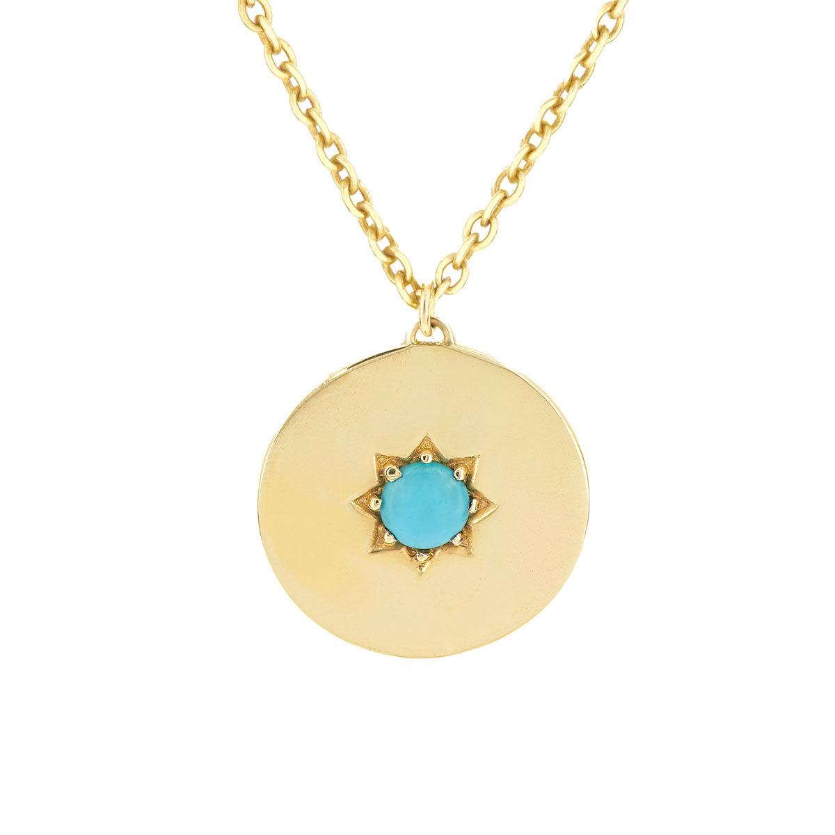 BIRTHSTONE PENDANT NECKLACE | DECEMBER — TURQUOISE STONE