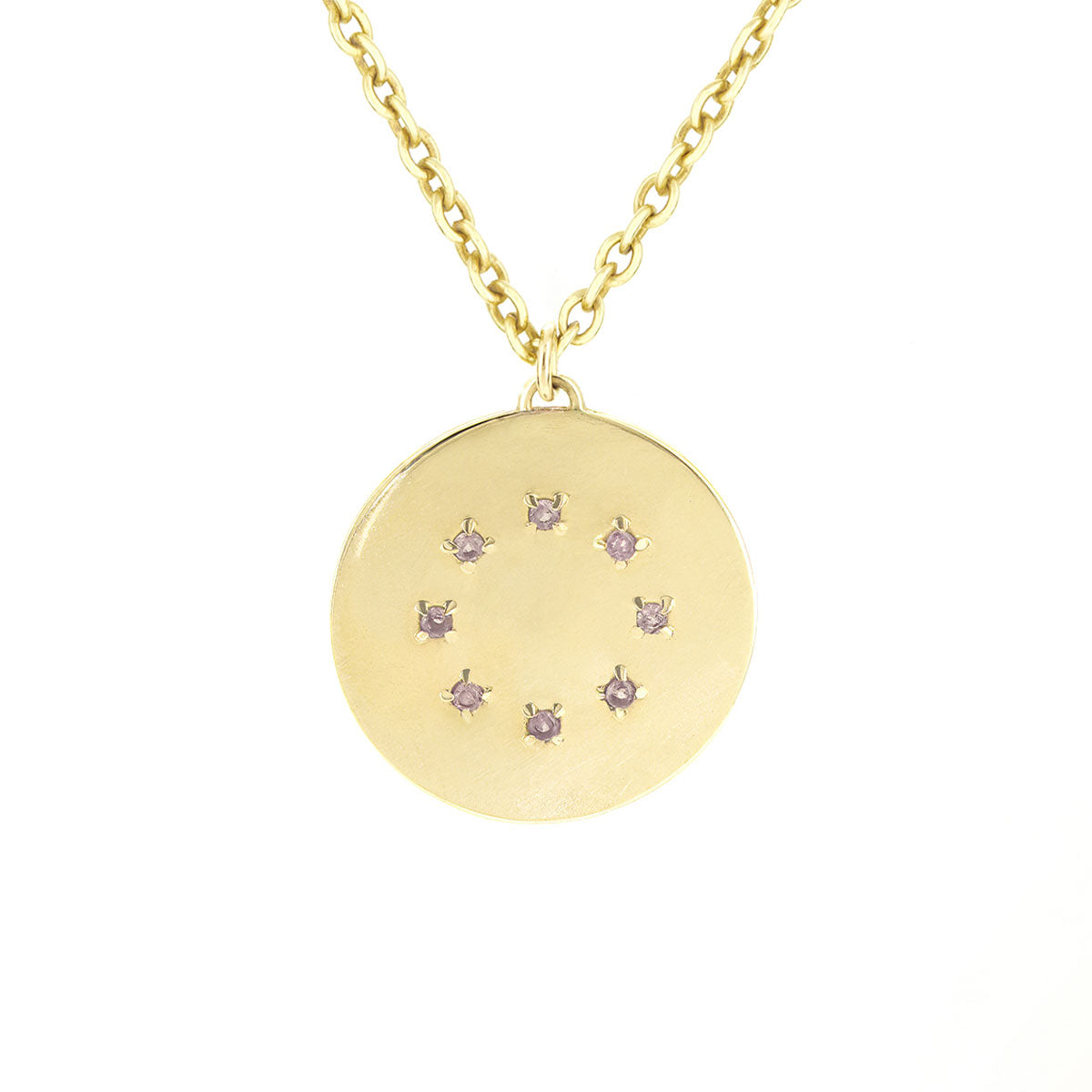 BIRTHSTONE PENDANT NECKLACE | FEBRUARY — AMETHYST