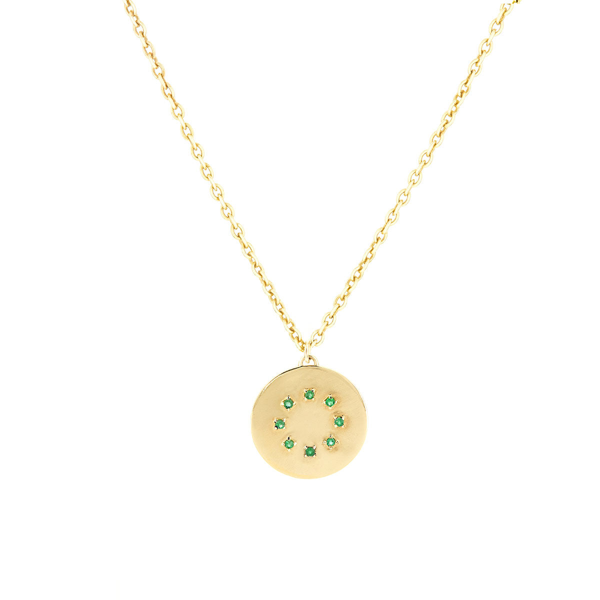 BIRTHSTONE PENDANT/NECKLACE | MAY — EMERALD
