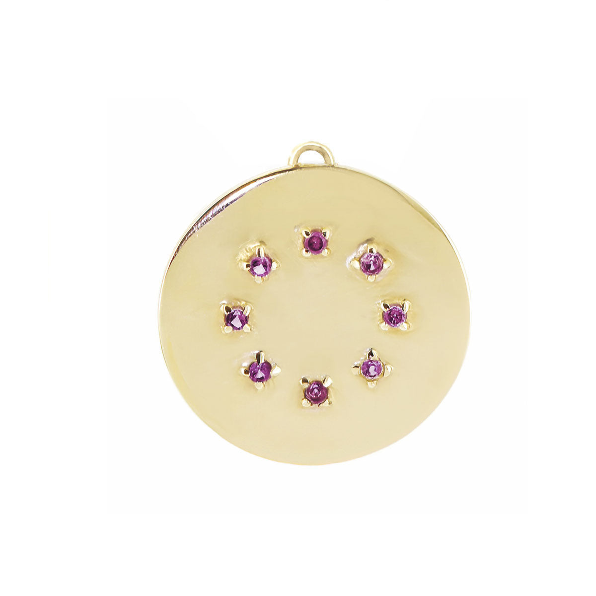 BIRTHSTONE PENDANT NECKLACE | OCTOBER — PINK TOURMALINE