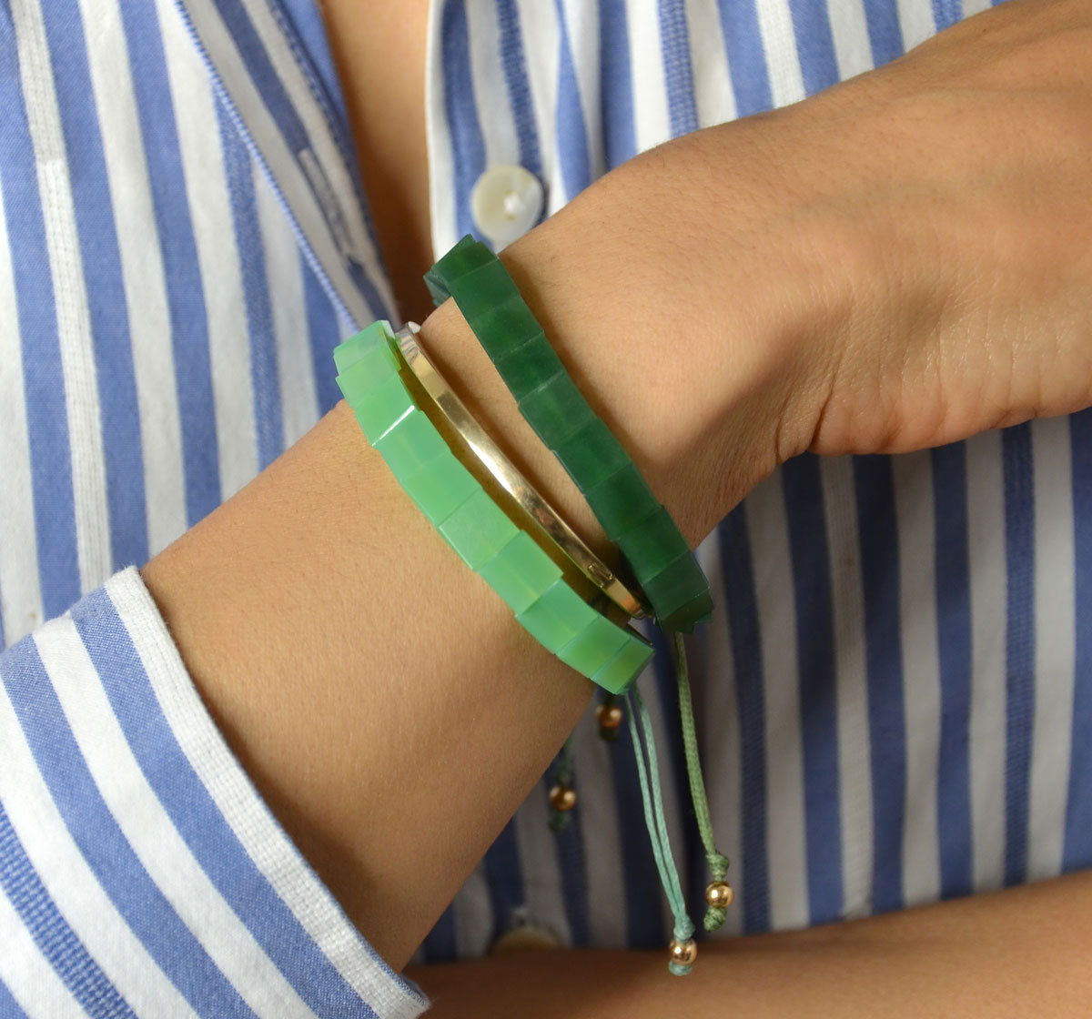 RUHA BEADS | GREEN JADE