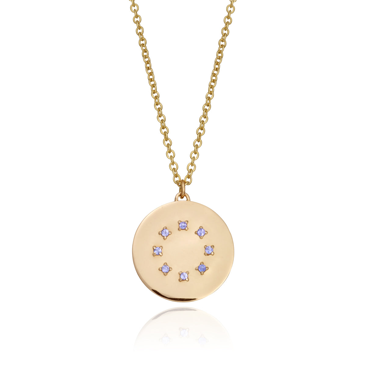 BIRTHSTONE PENDANT NECKLACE  |  FEBRUARY — AMETHYST