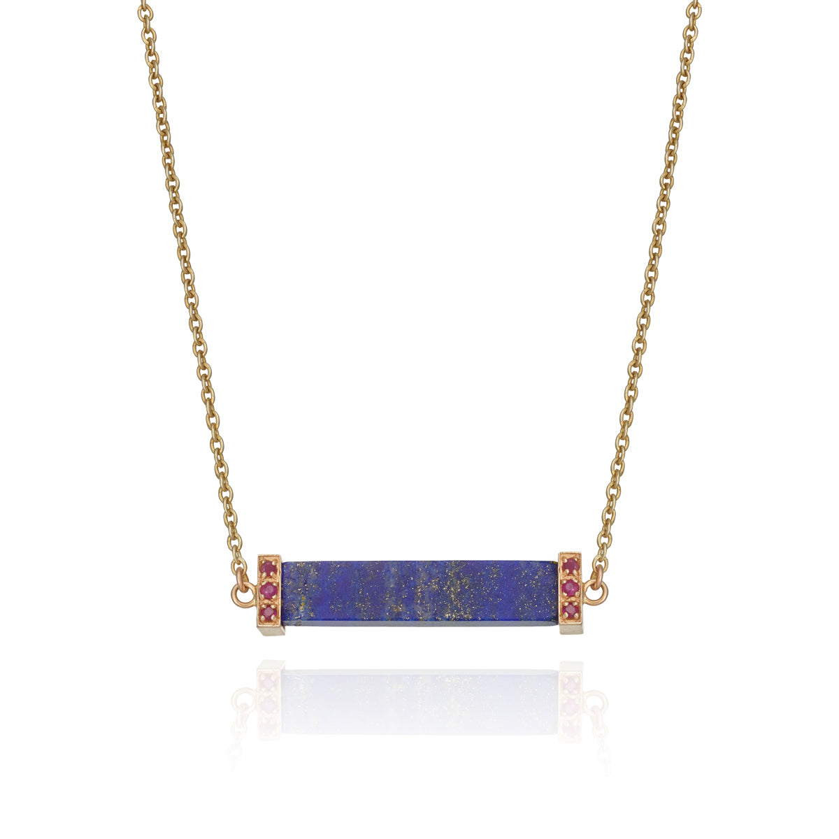 CHAKRA NECKLACE  |  LAPIS & RUBY