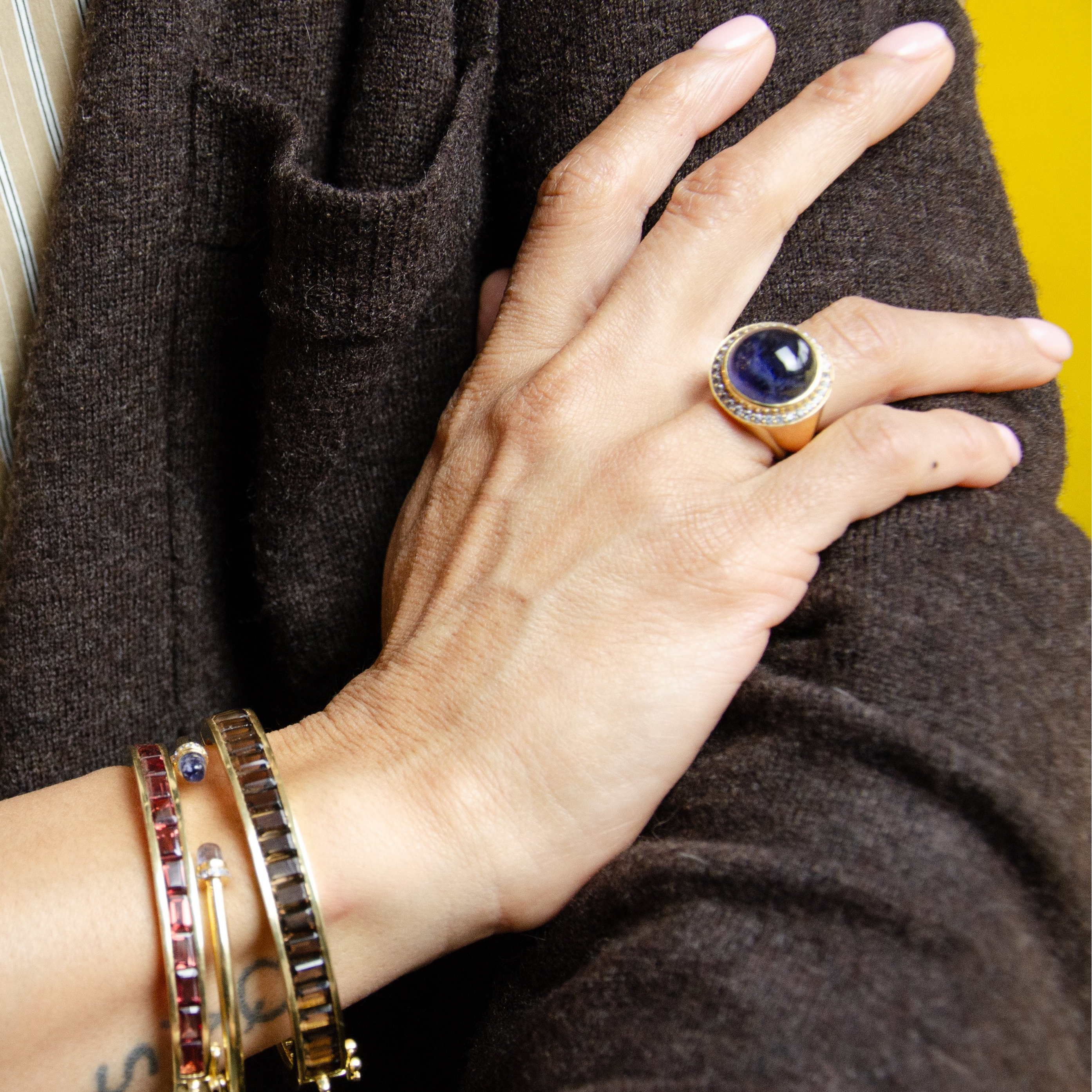 The Air Ring | Iolite & Tanzanite