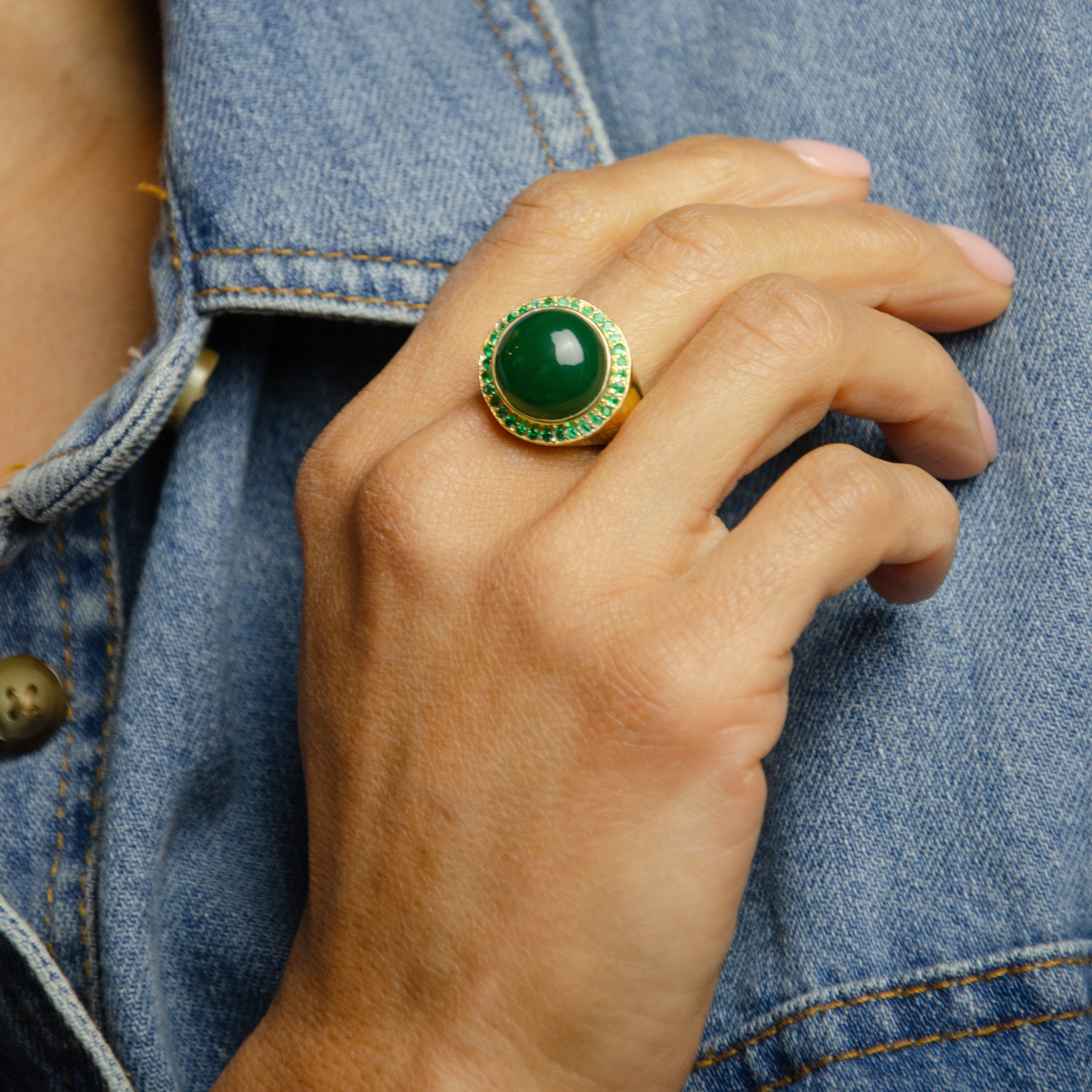 The Earth Ring | Jade & Emerald