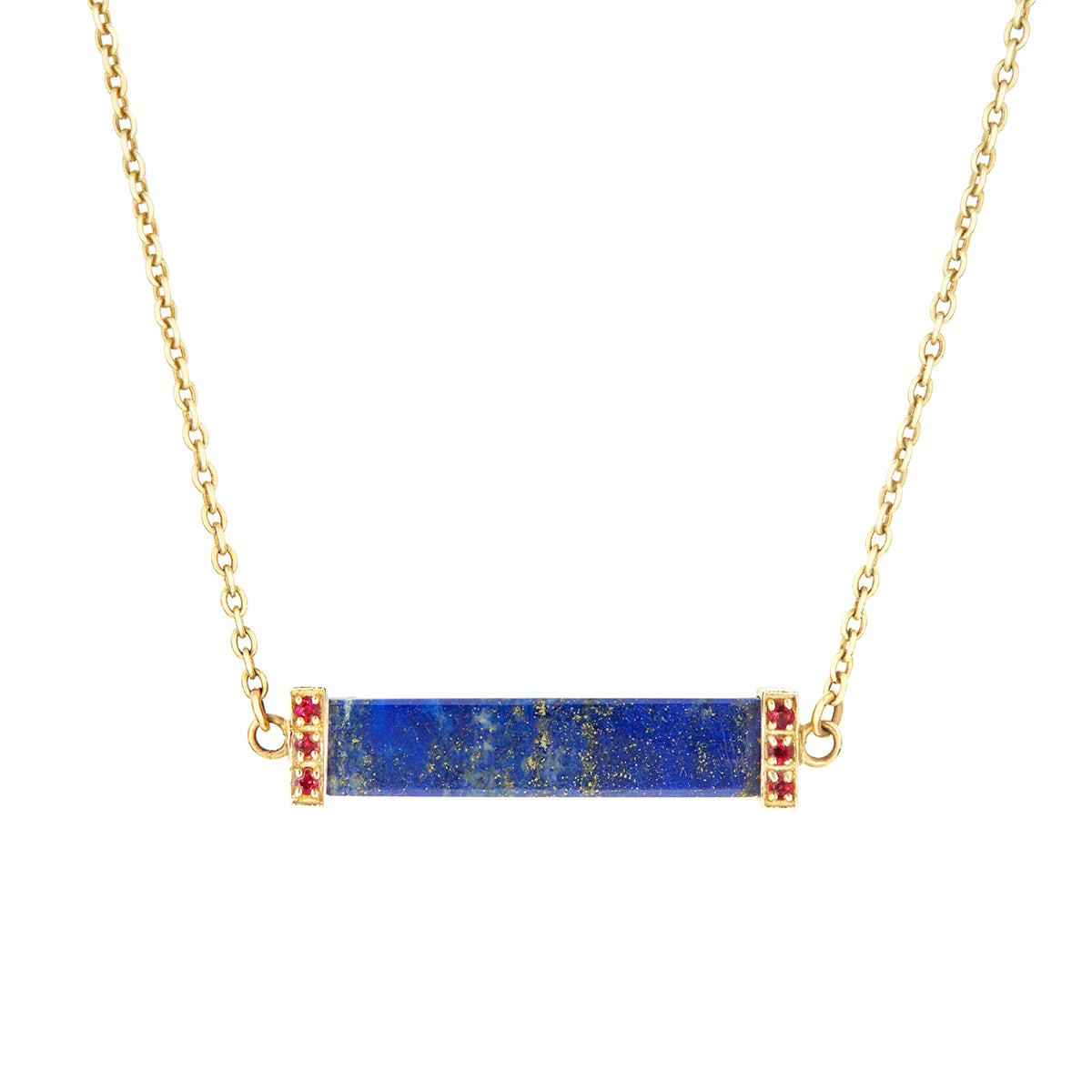 CHAKRA NECKLACE  |  LAPIS & RUBY