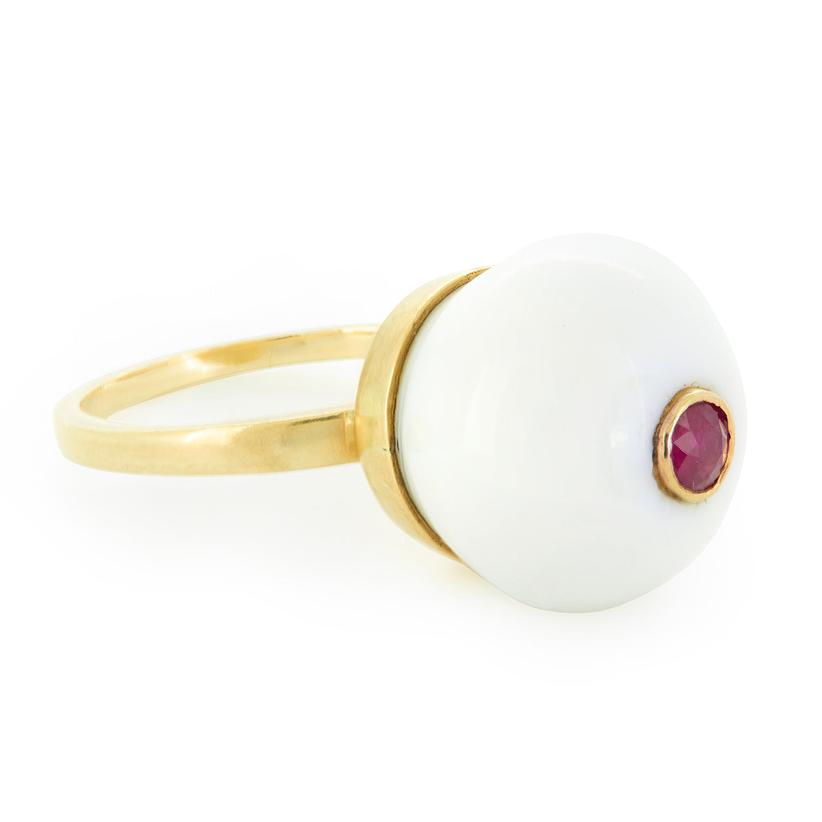 CUPCAKE RING | WHITE ONYX