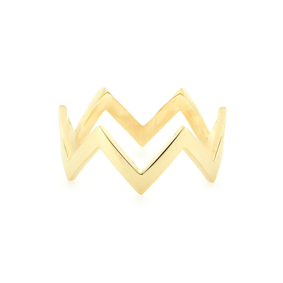 ZIG ZAG RING | GOLD