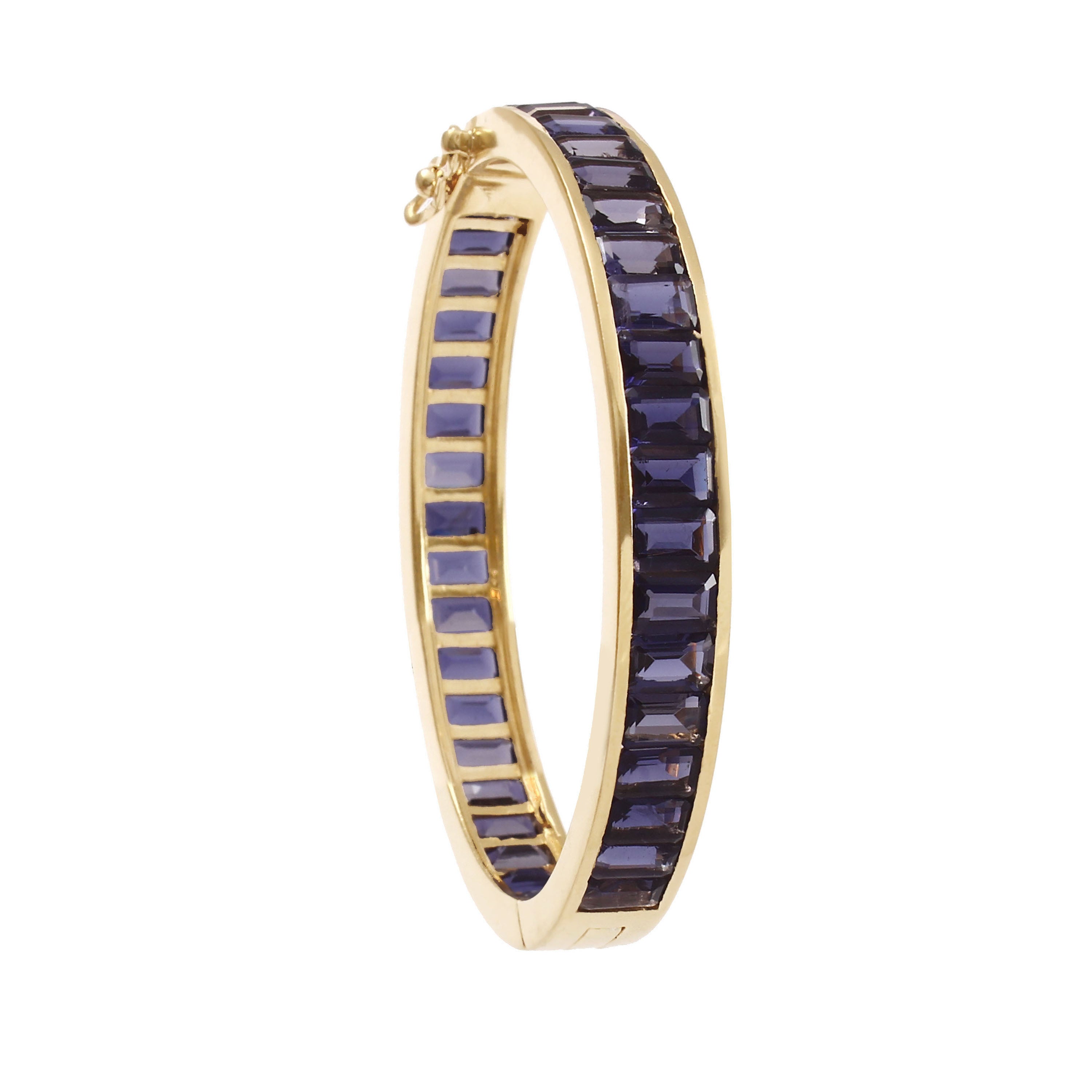 Grand Deco Iolite Bangle