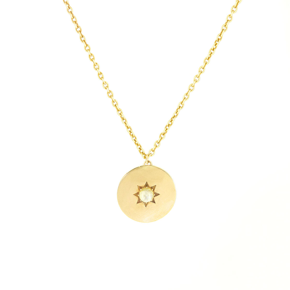 BIRTHSTONE PENDANT/NECKLACE  |  JUNE — MOONSTONE