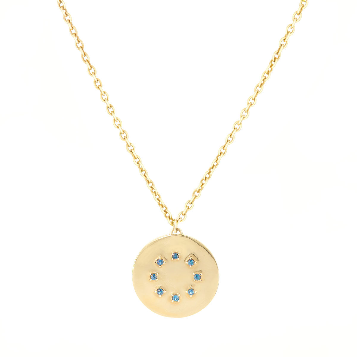 BIRTHSTONE PENDANT/NECKLACE  |  SEPTEMBER — SAPPHIRE GEM